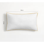 وسادة قطنية مخططة 100% من القطن من كوتون هوم، قطعة واحدة مع سلك ذهبي