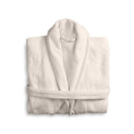 Cotton Home Bathrobe with Pockets Terry Ivory
