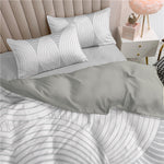 طقم لحاف قطني مكون من 3 قطع مطبوع عليه نقشة هارموني تجريدية من Cotton Home