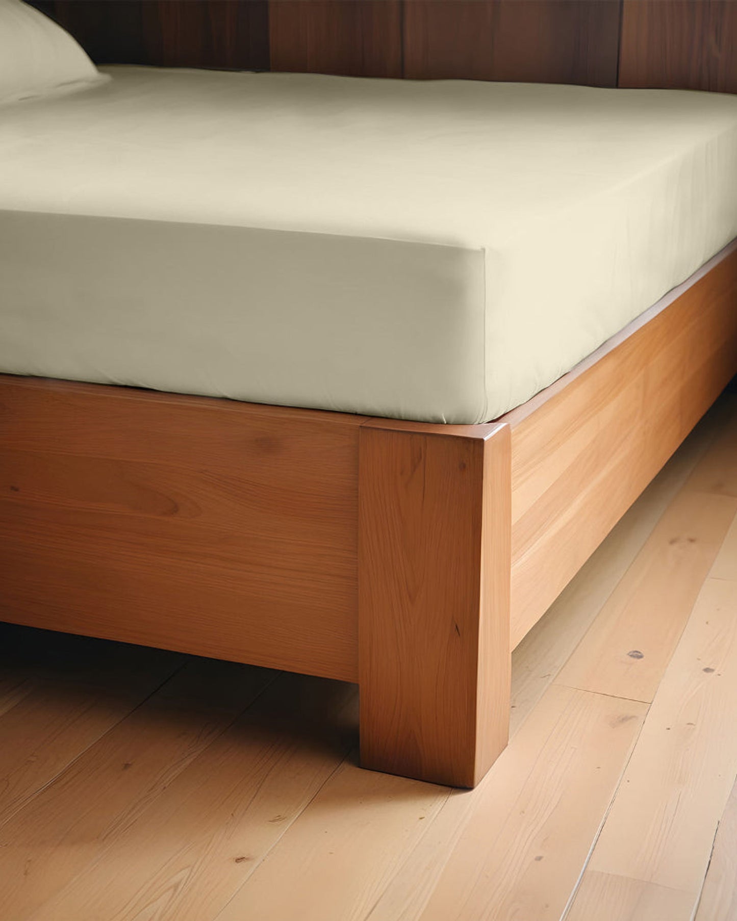 طقم ملاءات قطنية منزلية، 3 قطع، فائقة النعومة، بيج