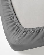 طقم ملاءات قطنية منزلية فائقة النعومة مكون من 3 قطع باللون الفضي