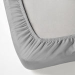 طقم ملاءات قطنية منزلية فائقة النعومة مكون من 3 قطع، رمادي