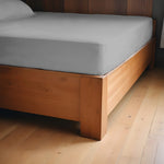 طقم ملاءات قطنية منزلية فائقة النعومة مكون من 3 قطع، رمادي