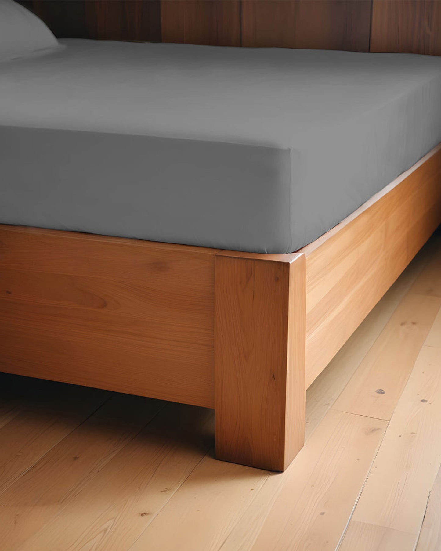 طقم ملاءات قطنية منزلية 3 قطع فائقة النعومة فضية