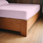 طقم ملاءات قطنية منزلية فائقة النعومة مكون من 3 قطع باللون الوردي