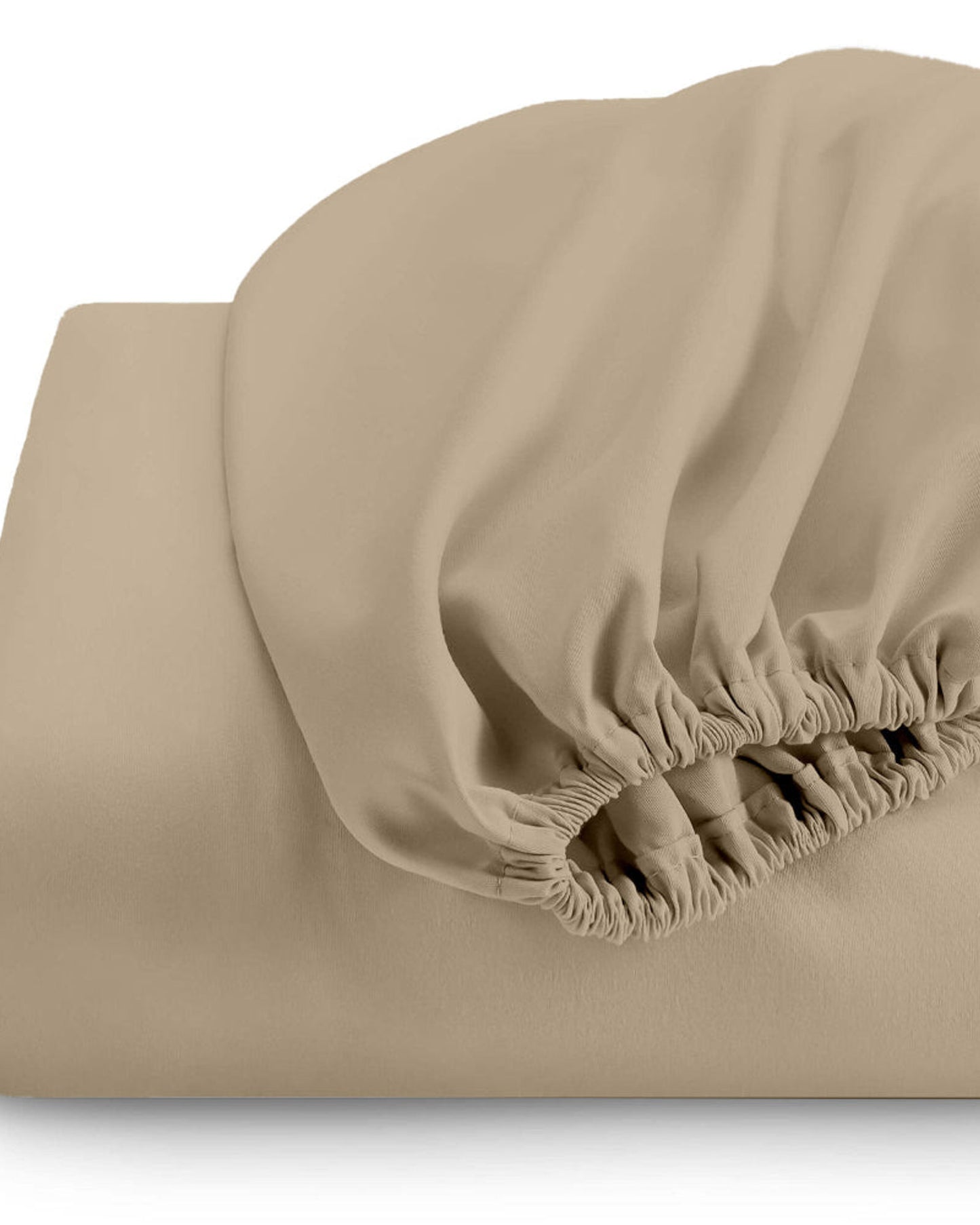 طقم ملاءات قطنية منزلية، 3 قطع، فائقة النعومة، بيج