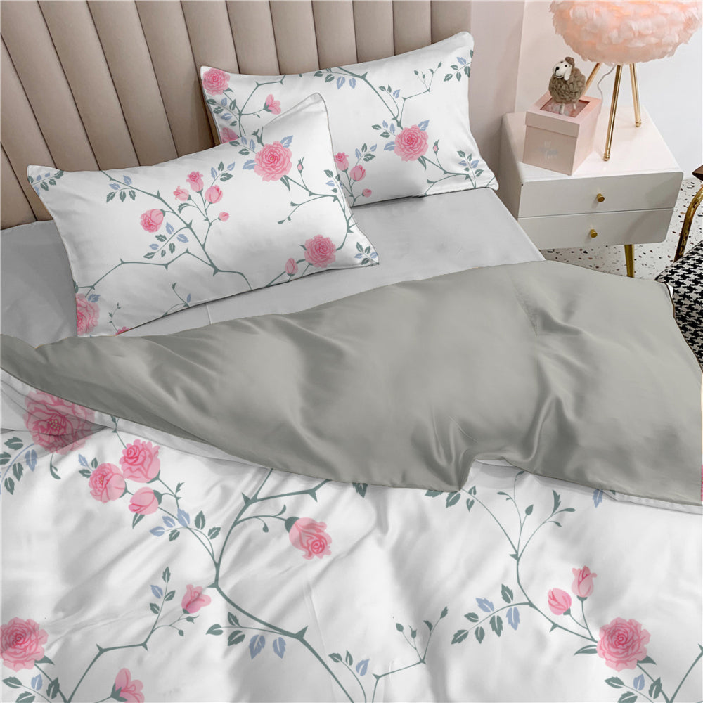 طقم لحاف مطبوع من 3 قطع من Cotton Home، جنة استوائية