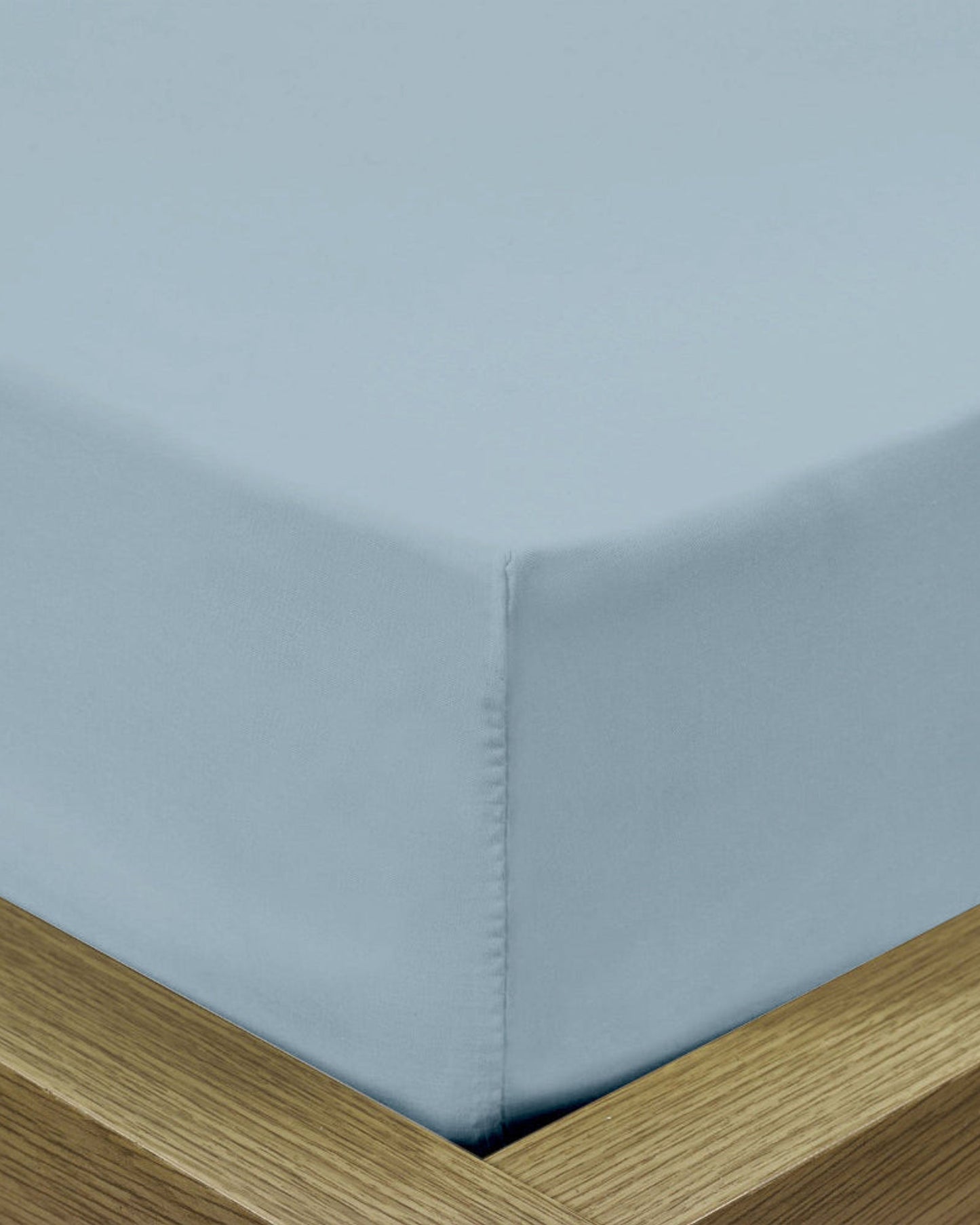 ملاءة سرير قطنية منزلية قطعة واحدة فائقة النعومة بلون أزرق معدني