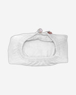 ملاءة سرير قطنية منزلية من قطعة واحدة باللون الأبيض