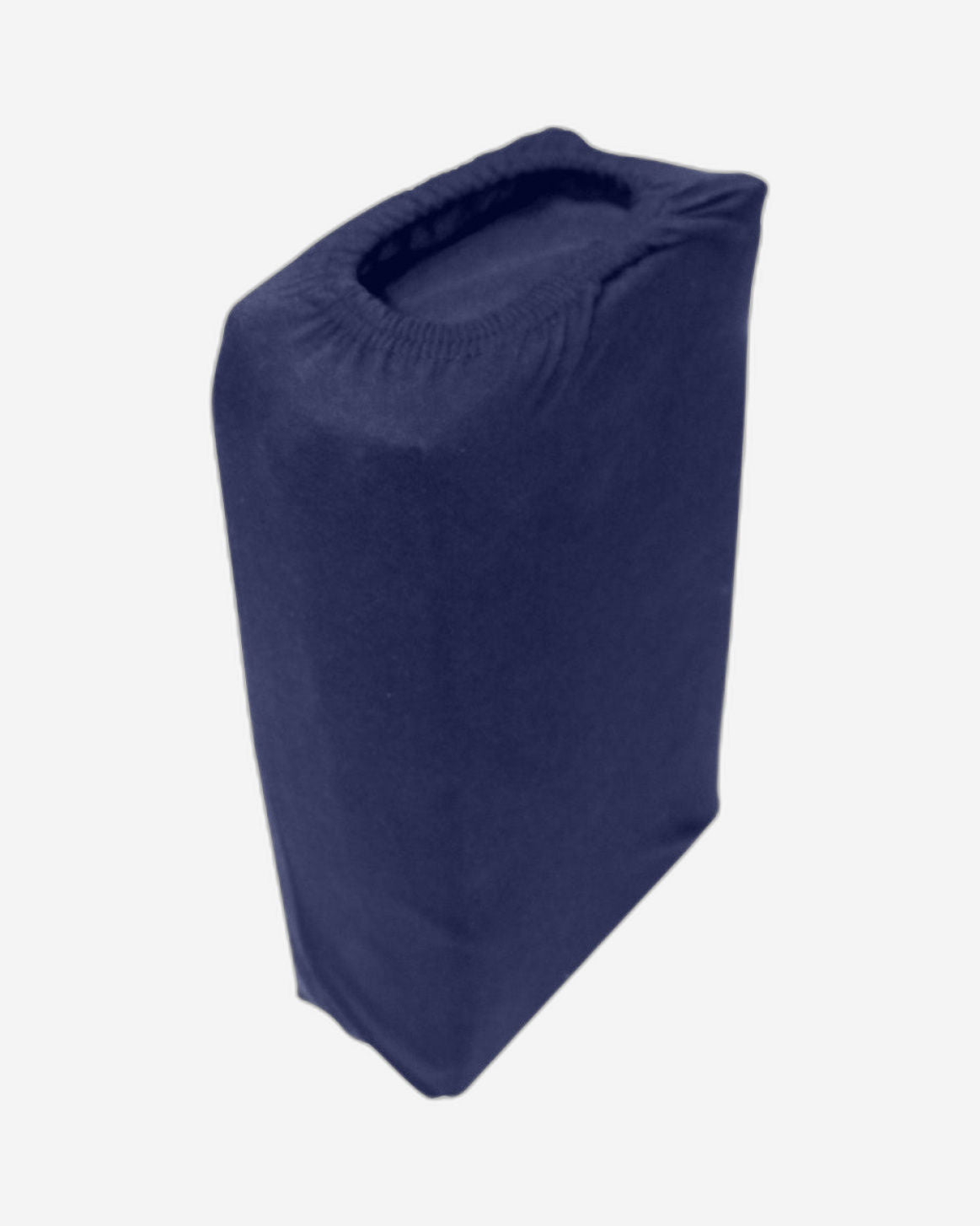 ملاءة سرير قطنية منزلية قطعة واحدة، لون أزرق داكن