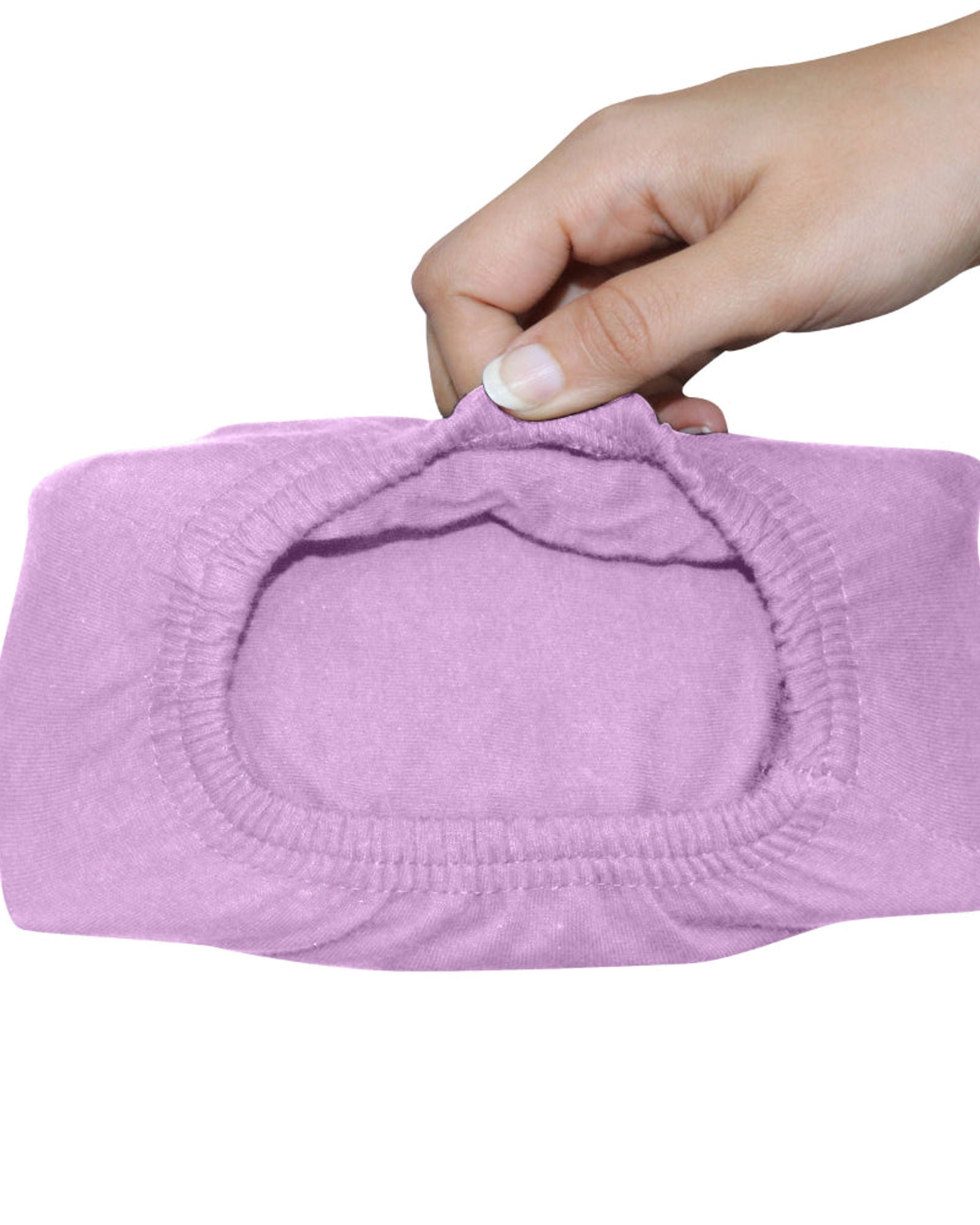 ملاءة سرير قطنية منزلية من قطعة واحدة، لون أرجواني