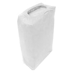 ملاءة سرير قطنية منزلية من قطعة واحدة باللون الأبيض