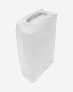 ملاءة سرير قطنية منزلية من قطعة واحدة باللون الأبيض