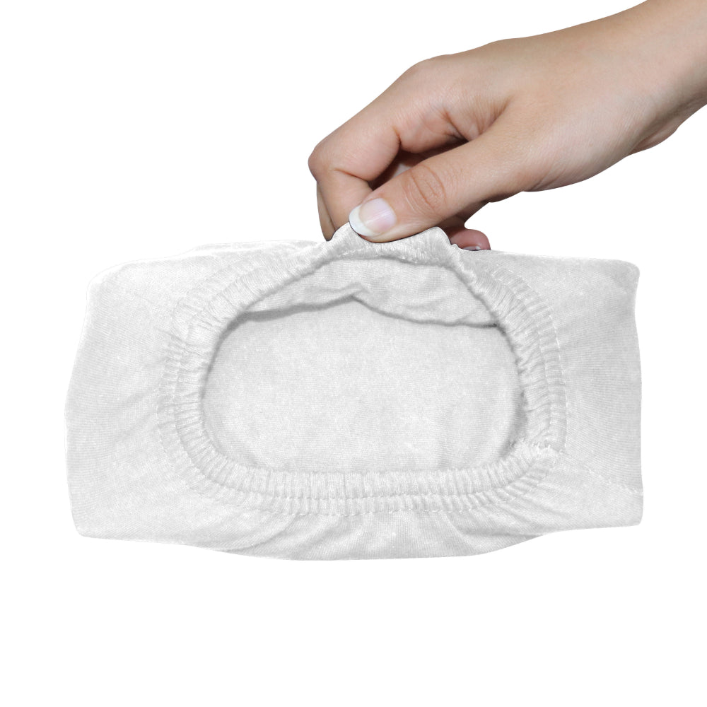 ملاءة سرير قطنية منزلية من قطعة واحدة باللون الأبيض