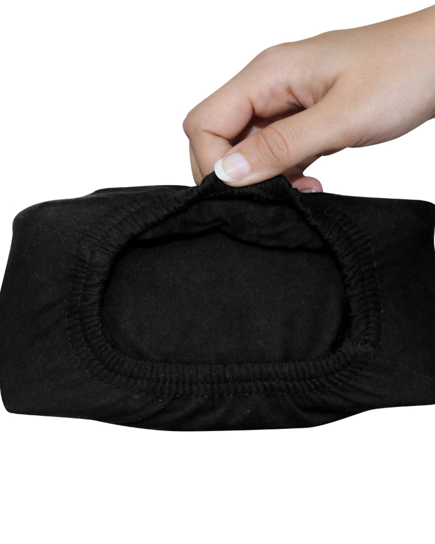 طقم غطاء لحاف قطني من 3 قطع، أسود