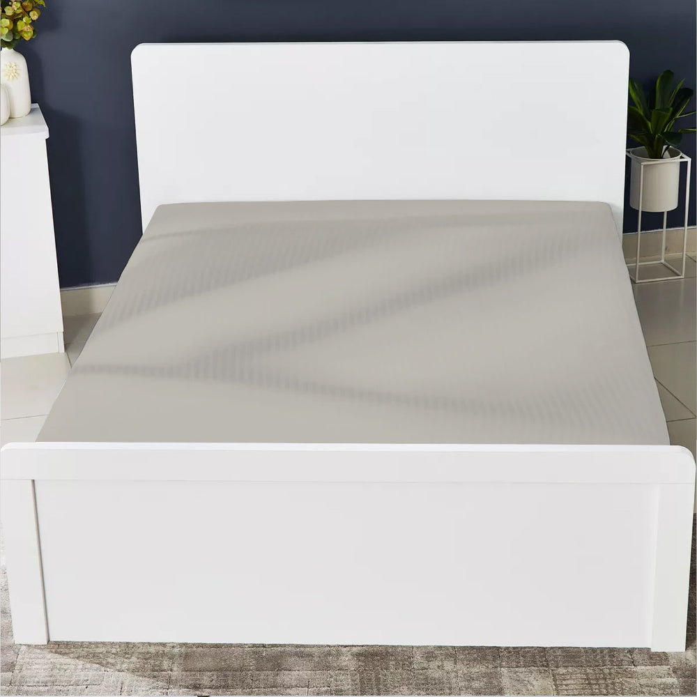 طقم ملاءات قطنية منزلية مكون من 3 قطع مخططة باللون البني الفاتح