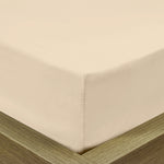 Cotton Home 1-piece Fitted Sheet Super Soft Stone Beige