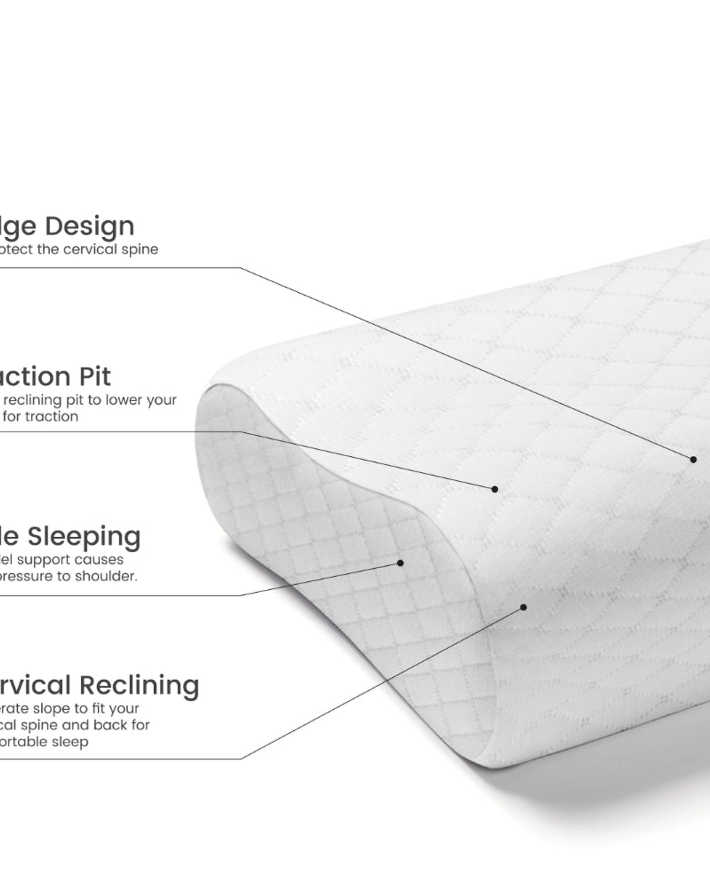 وسادة قطنية منزلية كلاسيكية بيضاء مريحة للتهوية