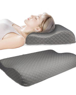 وسادة قطنية ناعمة من إسفنج الذاكرة مضادة للتوتر، مصنوعة من قماش رمادي