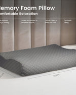 وسادة قطنية ناعمة من إسفنج الذاكرة مضادة للتوتر، مصنوعة من قماش رمادي