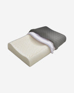 وسادة قطنية كلاسيكية سهلة التنفس من إسفنج الذاكرة مضادة للتوتر، قماش رمادي