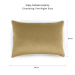 وسادة مخملية من القطن المنزلي مقاس 45 × 30 سم، عبوة من قطعتين
