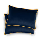 وسادة مخملية من القطن المنزلي مقاس 45 × 30 سم، عبوة من قطعتين