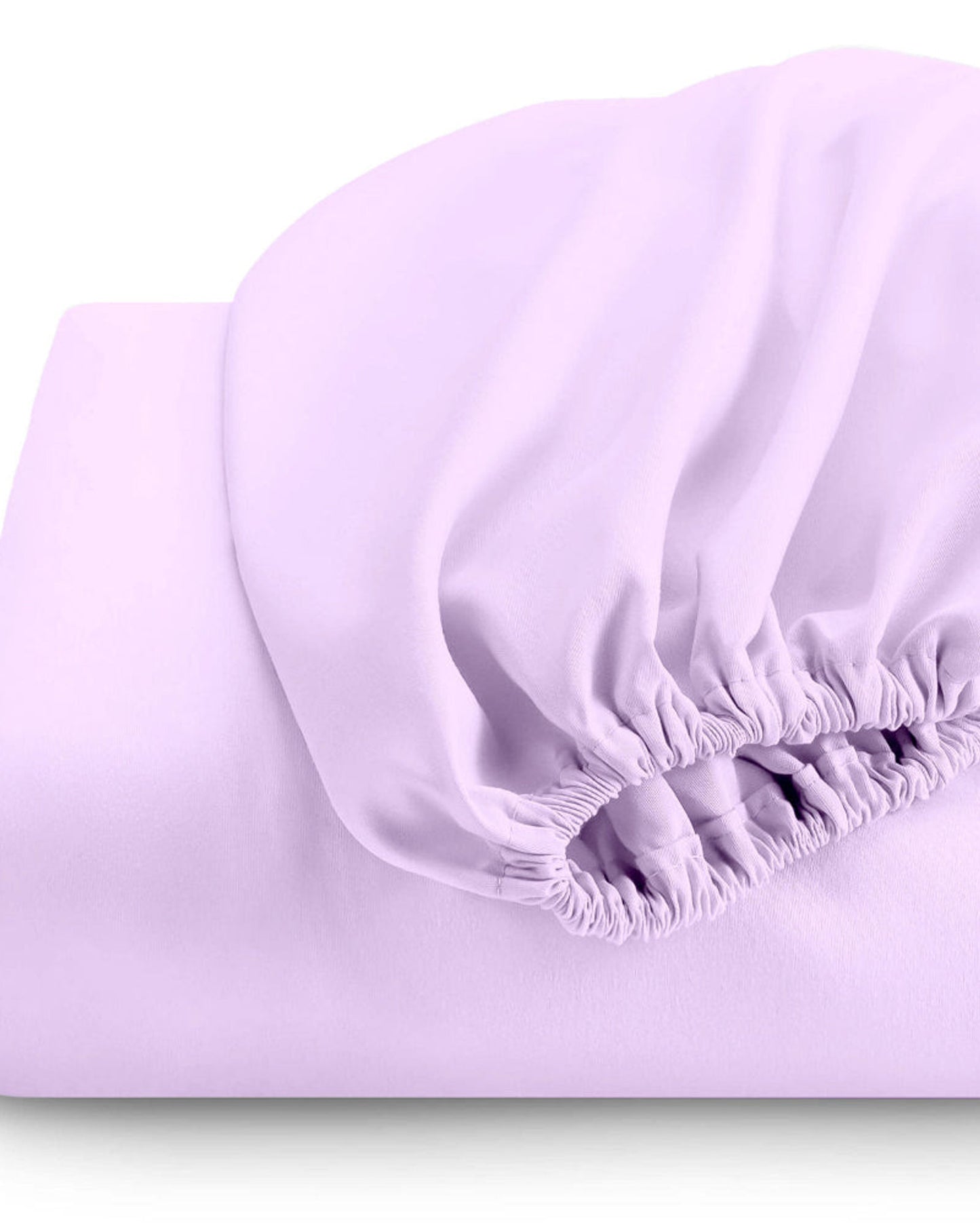 ملاءة سرير قطنية منزلية قطعة واحدة فائقة النعومة بلون بنفسجي فاتح