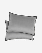 وسادة مخملية من القطن المنزلي مقاس 45 × 30 سم، عبوة من قطعتين