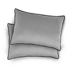 وسادة مخملية من القطن المنزلي مقاس 45 × 30 سم، عبوة من قطعتين