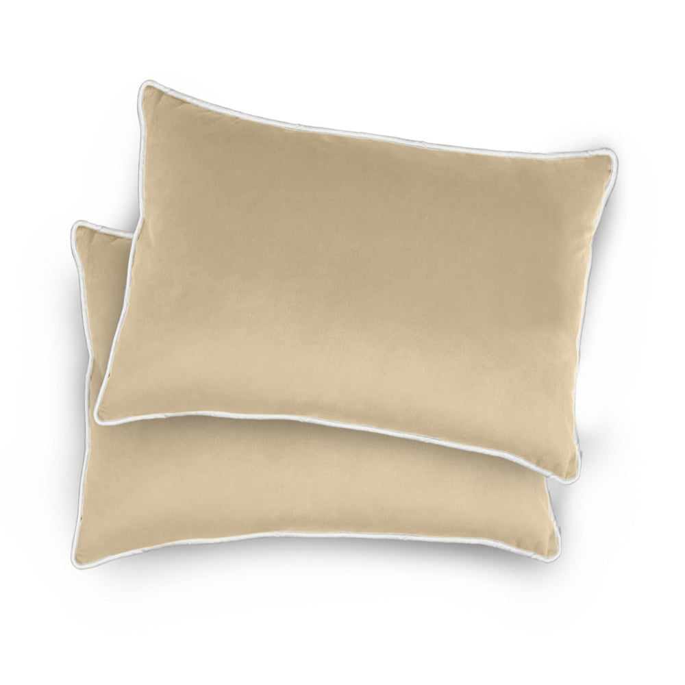 وسادة مخملية من القطن المنزلي مقاس 45 × 30 سم، عبوة من قطعتين