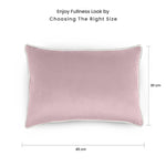 وسادة مخملية من القطن المنزلي مقاس 45 × 30 سم، عبوة من قطعتين