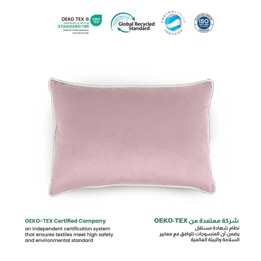 وسادة مخملية من القطن المنزلي مقاس 45 × 30 سم، عبوة من قطعتين