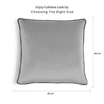 وسادة مخملية من القطن المنزلي مقاس 45 × 45 سم، عبوة من قطعتين
