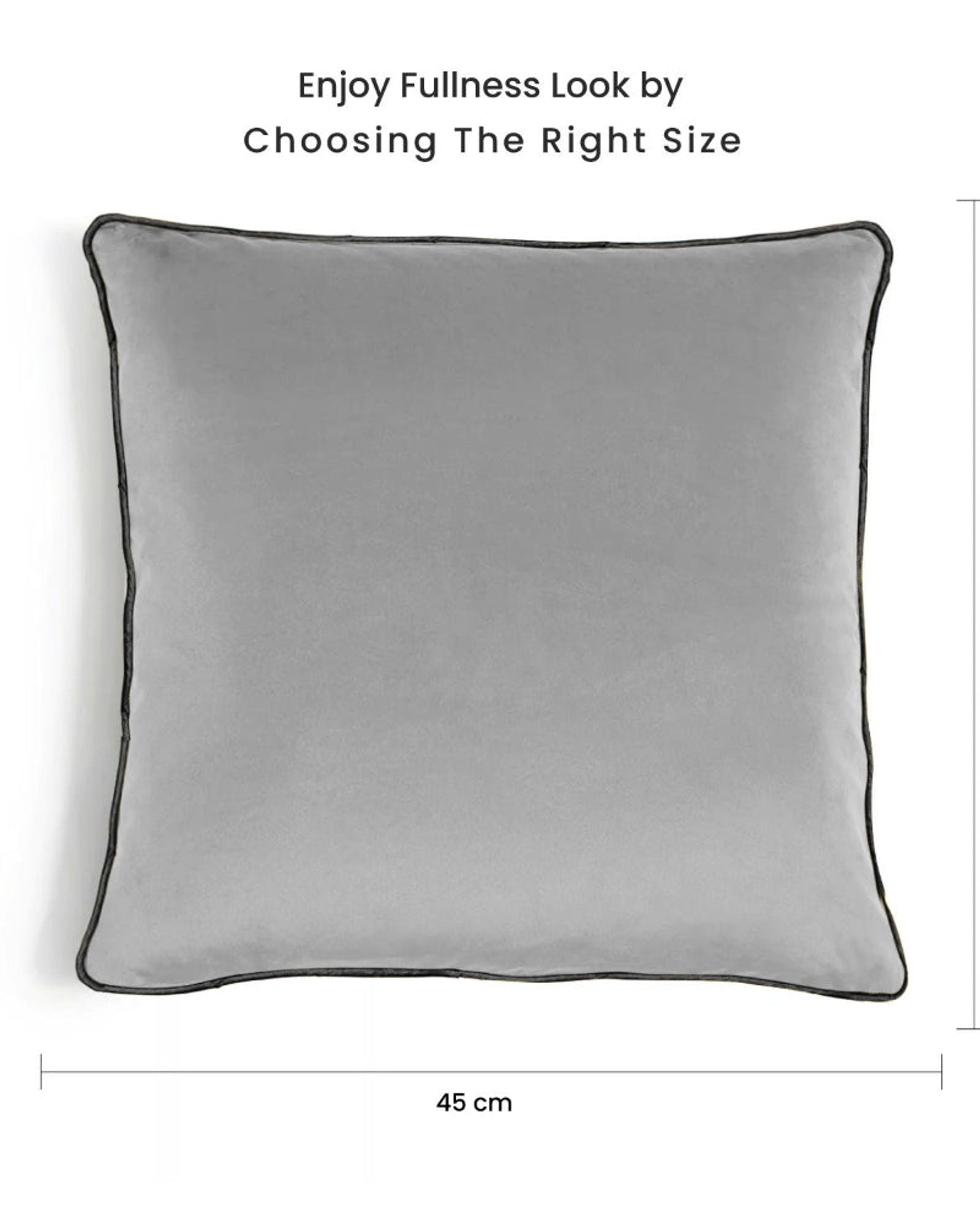 وسادة مخملية من القطن المنزلي مقاس 45 × 45 سم، عبوة من قطعتين