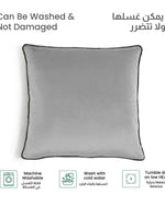 وسادة مخملية من القطن المنزلي مقاس 45 × 45 سم، عبوة من قطعتين