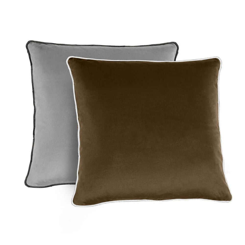 وسادة مخملية من القطن المنزلي مقاس 45 × 45 سم، عبوة من قطعتين