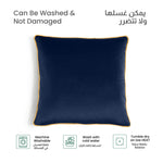وسادة مخملية من القطن المنزلي مقاس 45 × 45 سم، عبوة من قطعتين