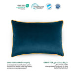 وسادة مخملية من القطن المنزلي مقاس 45 × 30 سم، عبوة من 4 قطع