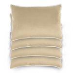 وسادة مخملية من القطن المنزلي مقاس 45 × 30 سم، عبوة من 4 قطع