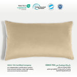 وسادة مخملية من القطن المنزلي مقاس 45 × 30 سم، عبوة من 4 قطع