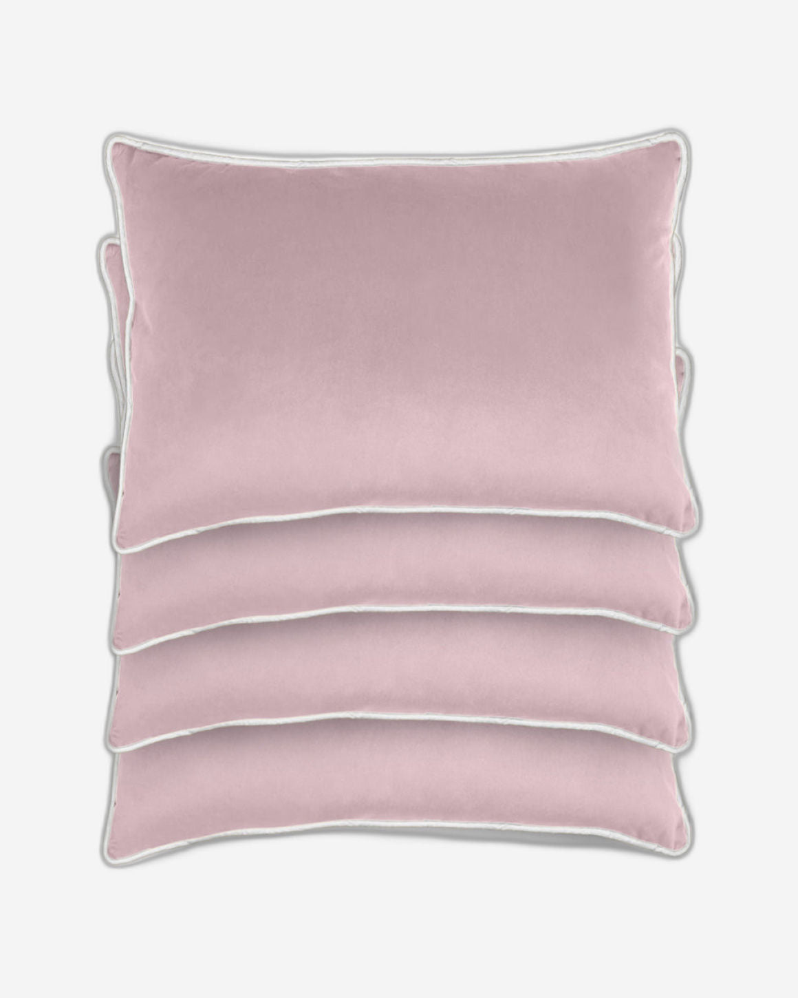 وسادة مخملية من القطن المنزلي مقاس 45 × 30 سم، عبوة من 4 قطع