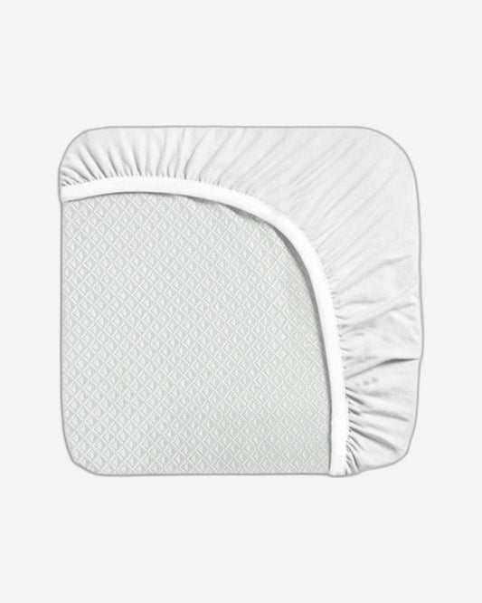 واقي مرتبة مقاوم للماء من القطن المنزلي، أبيض