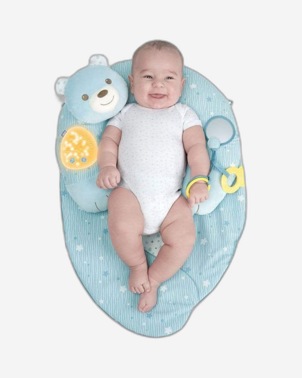 عشي الأول باللون الأزرق الفاتح