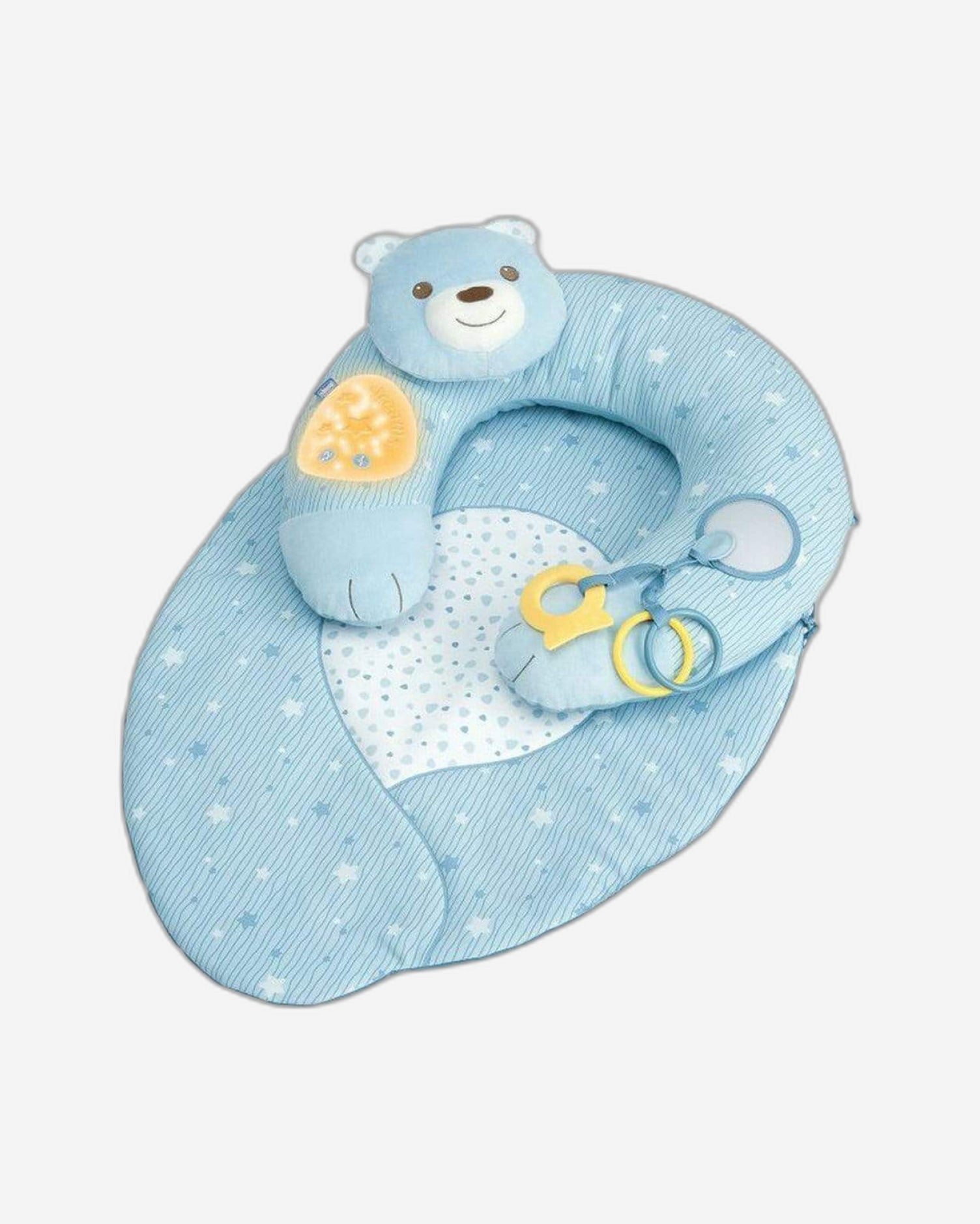 عشي الأول باللون الأزرق الفاتح