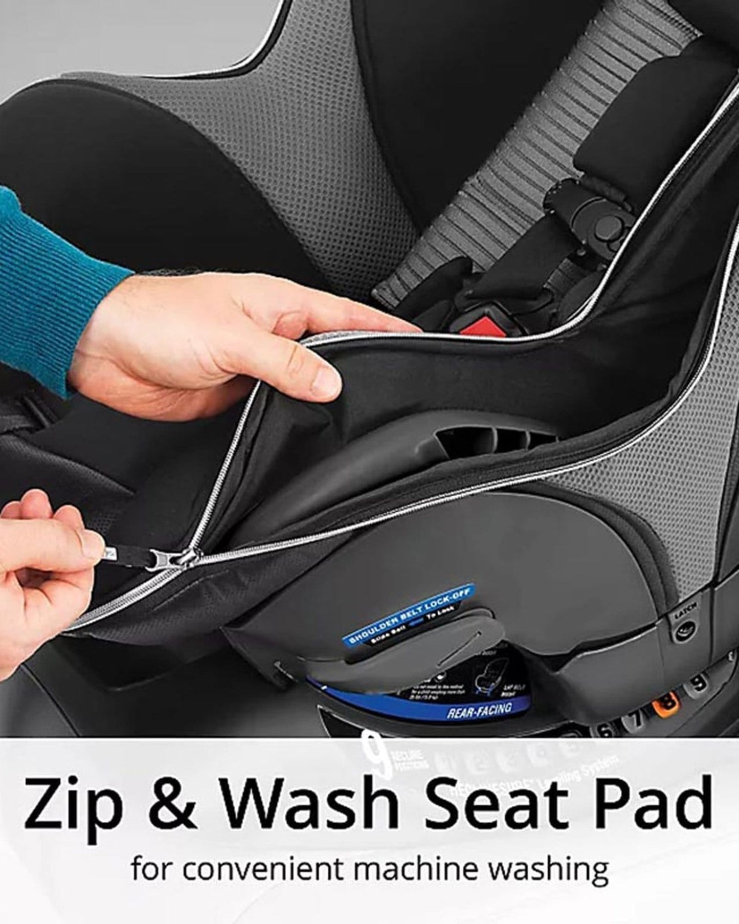 مقعد سيارة CHICCO NEXTFT MAX ZIP AIR القابل للتحويل - VERO 4-65 رطل/2-30 كجم VERO