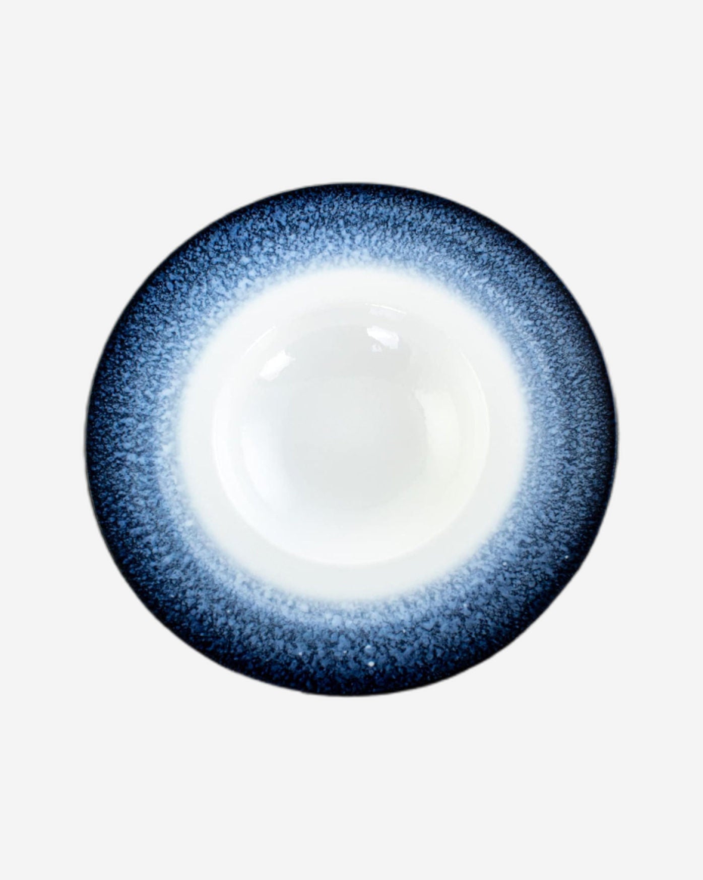 طبق حساء سكاندي تفاعلي ضحل 24 سم أزرق