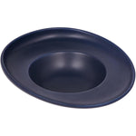 Shallow 24cm Pasta Plate - Matt Dark Blue | Elegant and Durable Kitchen Tableware
