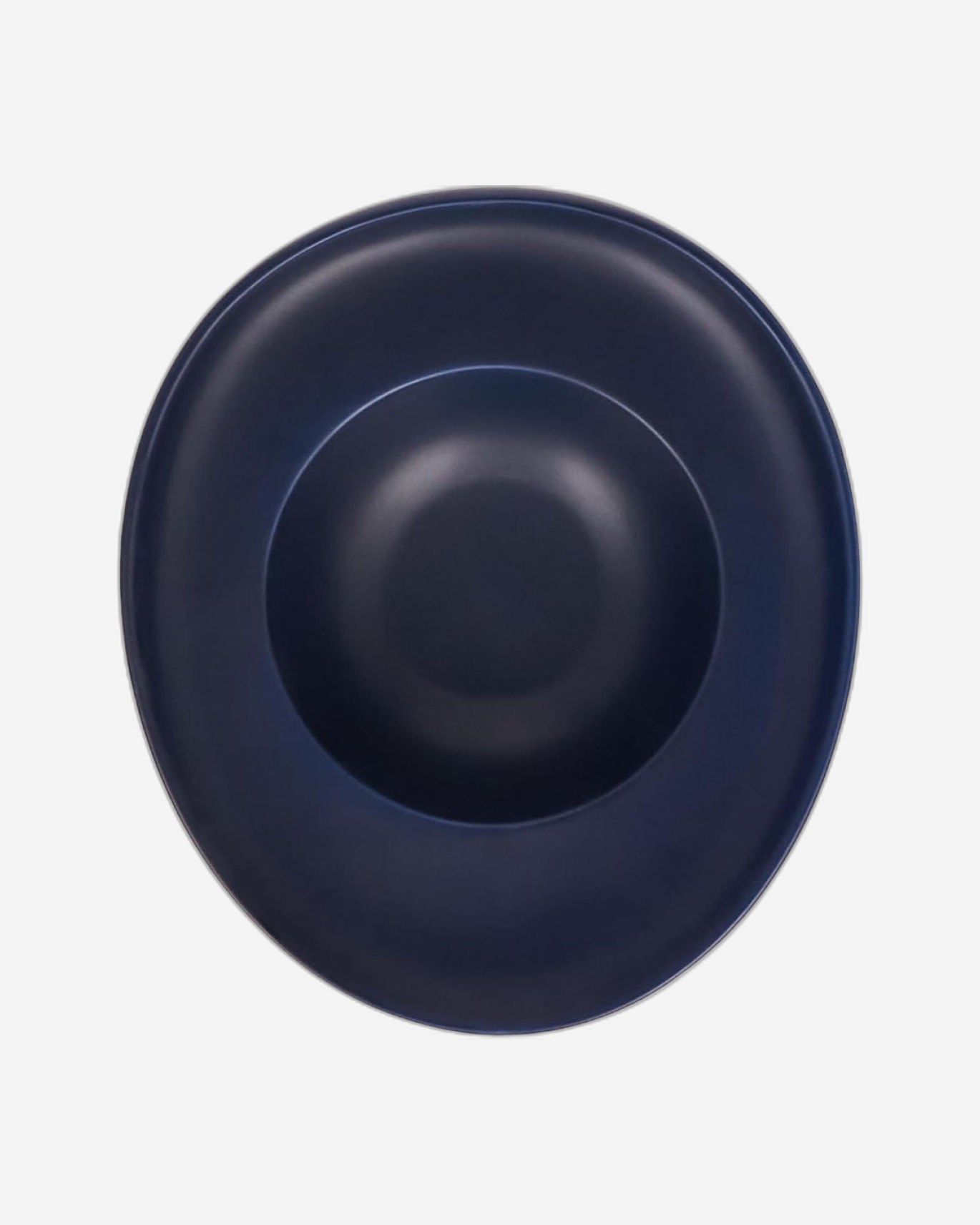 طبق معكرونة مسطح ٢٤ سم - أزرق داكن مطفي | أدوات مائدة أنيقة ومتينة للمطبخ