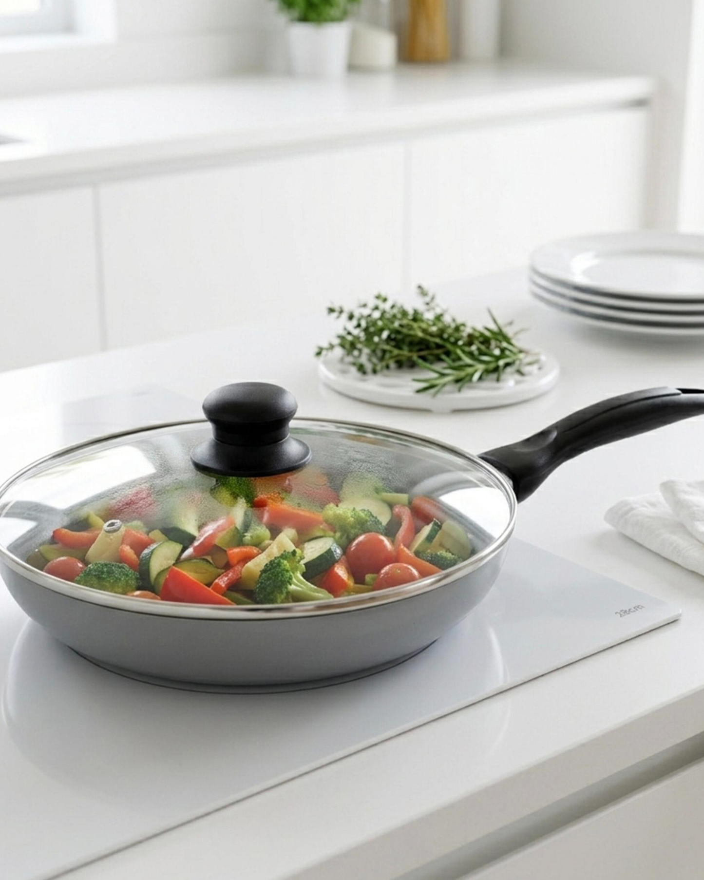 Wilson Fry Pan with Lid 28 cm Grey